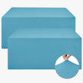 Fitted Table Covers Stretch Spandex 96 x 30 in - 2 Pack Turquoise