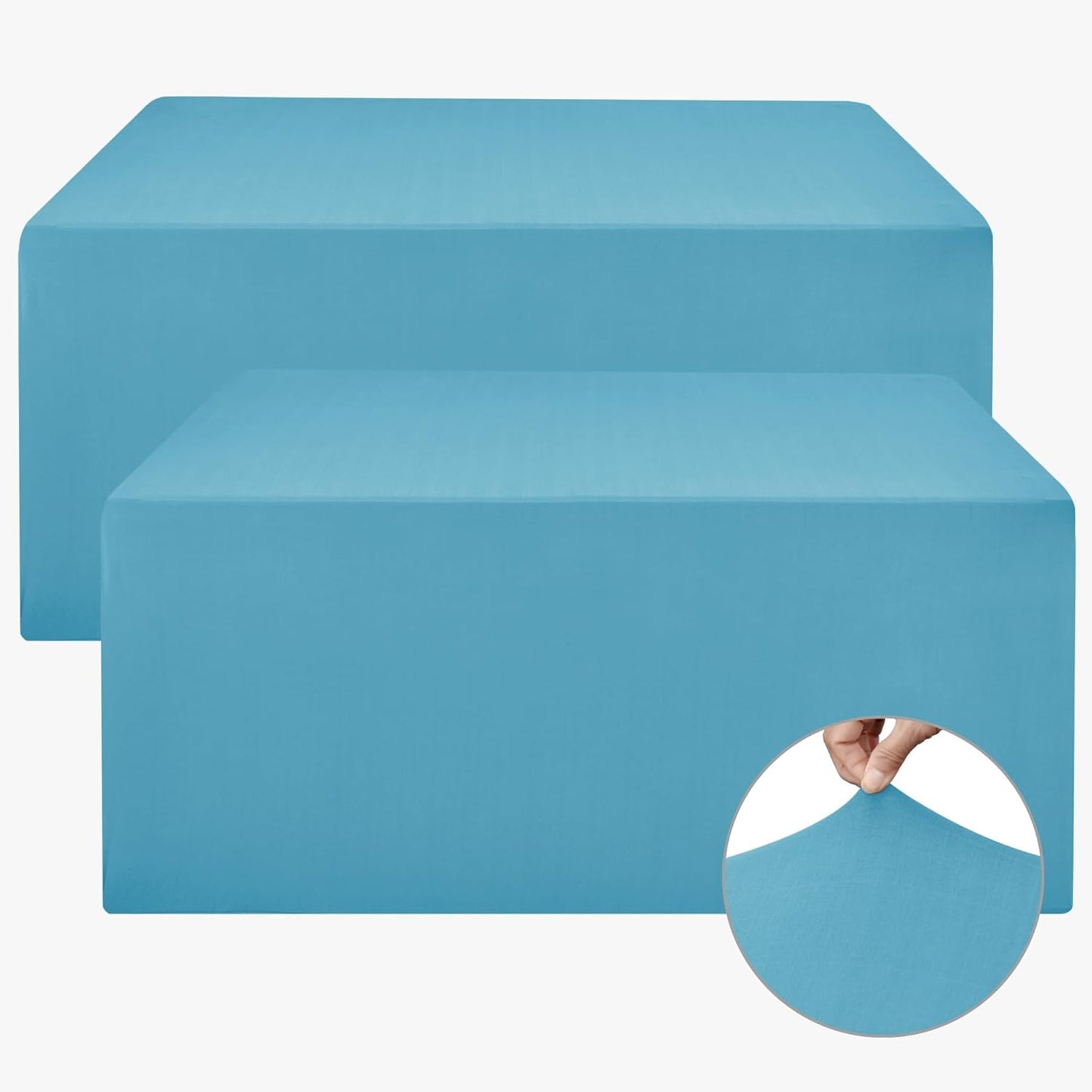 Nasitos Fitted Table Covers Stretch Spandex for 8 Foot Tables