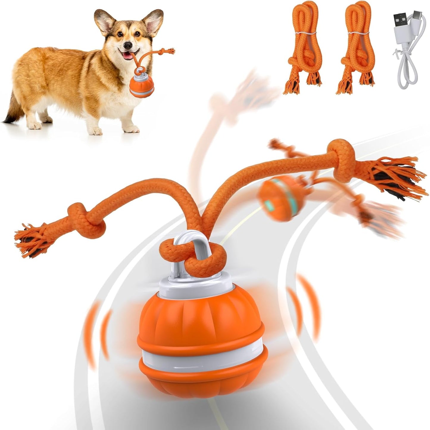 Interactive Motion Pet Ball - Auto Rolling Fun