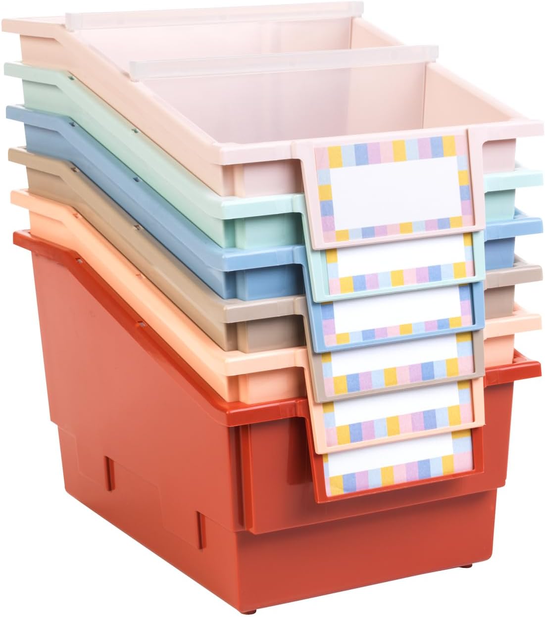 Organize Your Space with Really Good Stuff Book Bins - 6 Pack