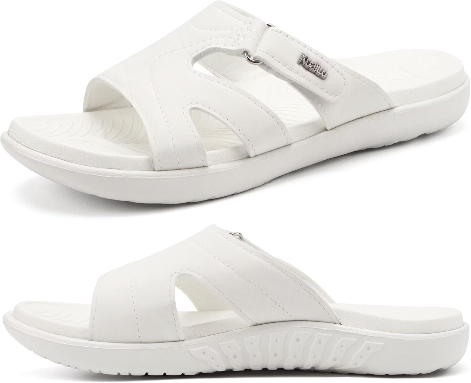 KuaiLu Womens Fashion Orthotic Slides for Comfort and Style
