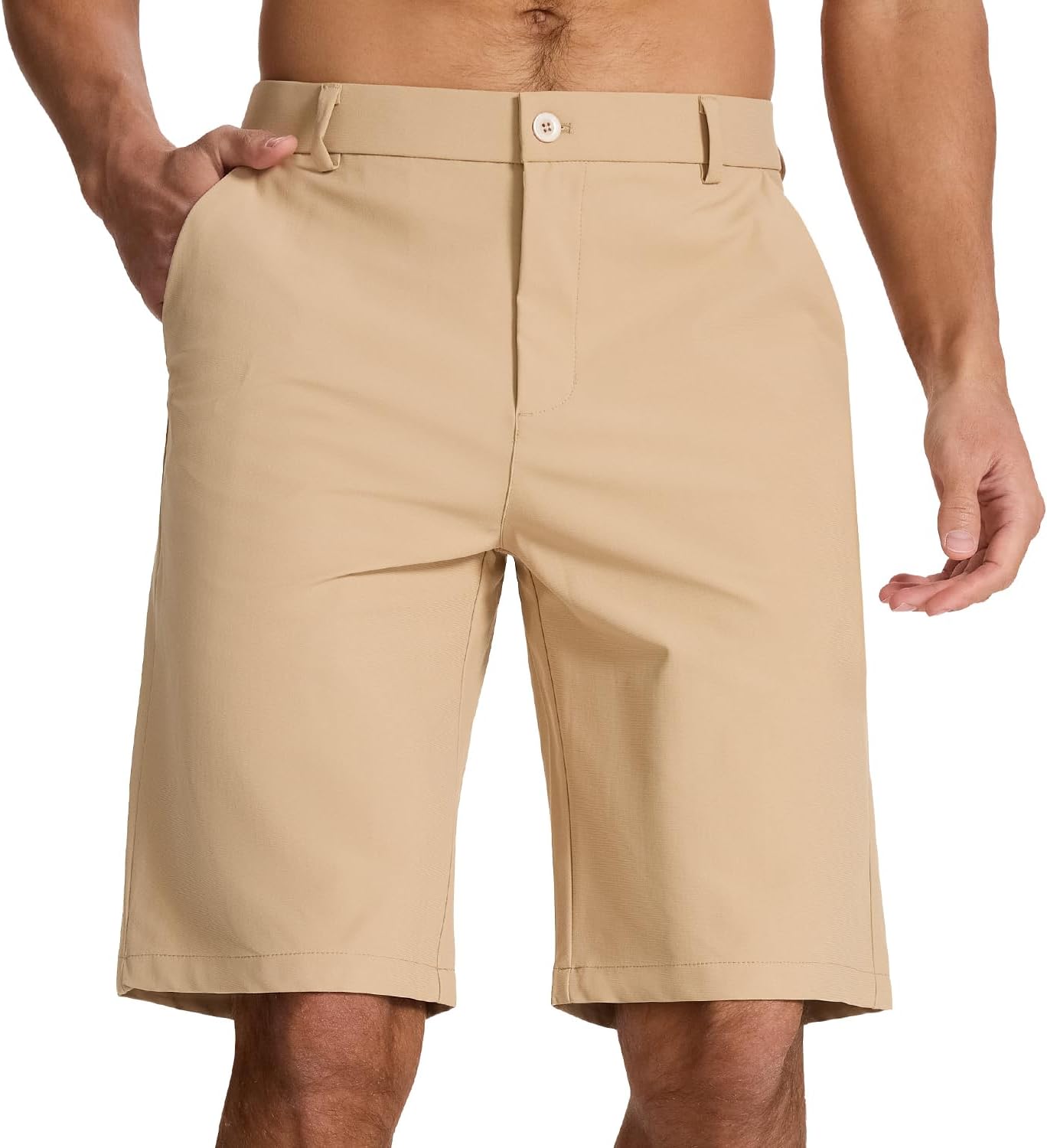 Men's Classic Fit Golf Shorts with 4 Pockets for Work & Play