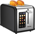 2-Slice Touch Screen Toaster Matt Black - Smart Wide Slot Toaster