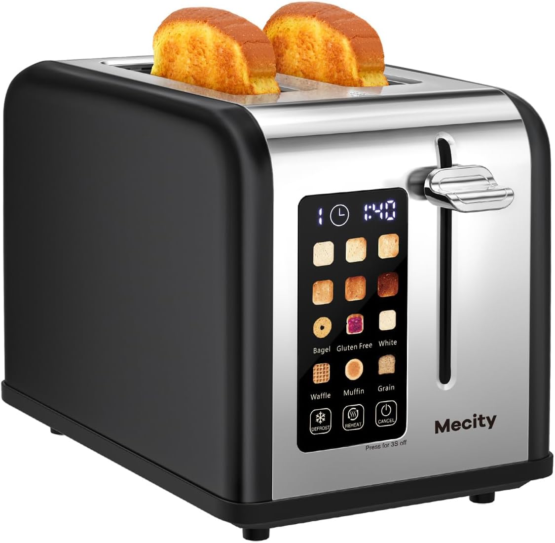 Mecity 2 Slice Touch Screen Toaster for Perfect Toasting