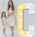 Pooqla 4 FT Marquee Light Up Letter C - Giant LED Sign