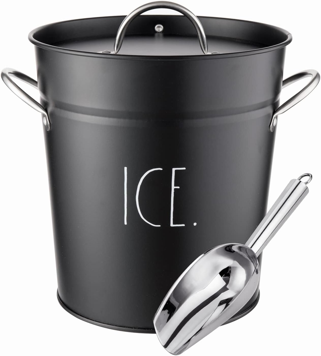 Rae Dunn Ice Bucket with Scoop - Stylish Stainless Steel Design