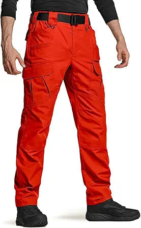 CQR Men's Tactical Pants - Lightweight Water Resistant Cargo Pants