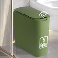 5 Gallon Motion Sensor Bathroom Trash Can with Lid - Touchless Slim