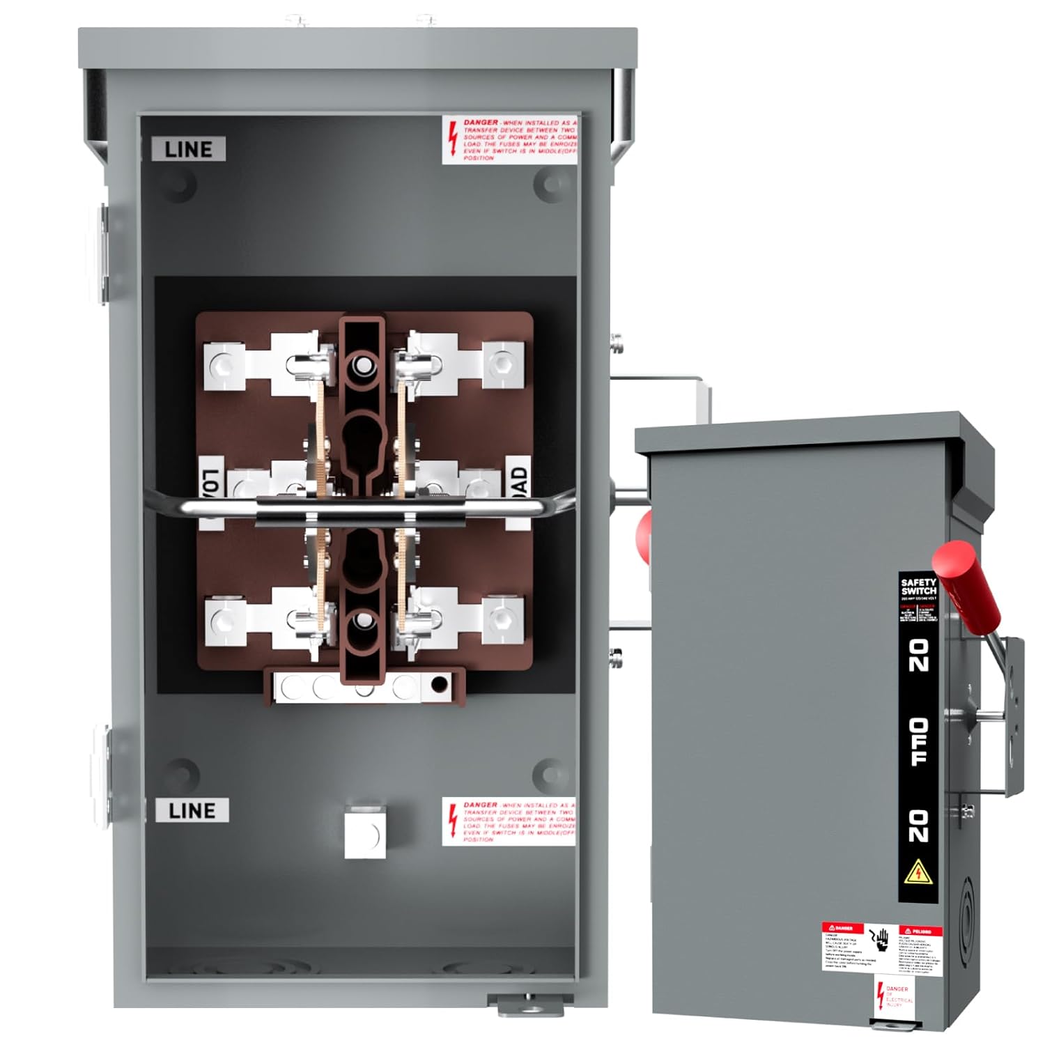200A Manual Generator Transfer Switch for Safe Power Supply
