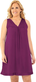 Comfortable Exquisite Form Sleeveless Nightgown for Women