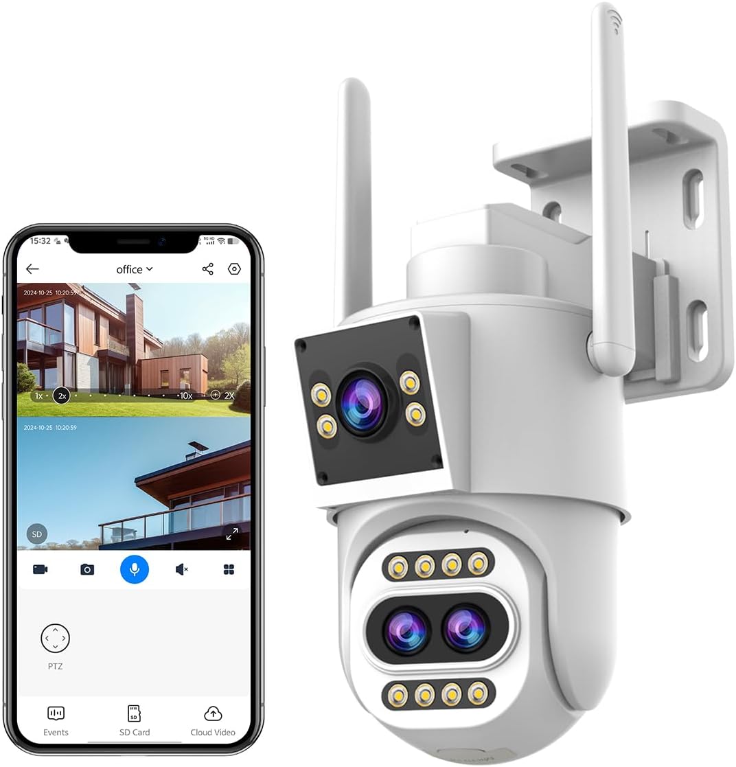 JOOAN Outdoor Security Camera with 360 PTZ and 2K HD Quality