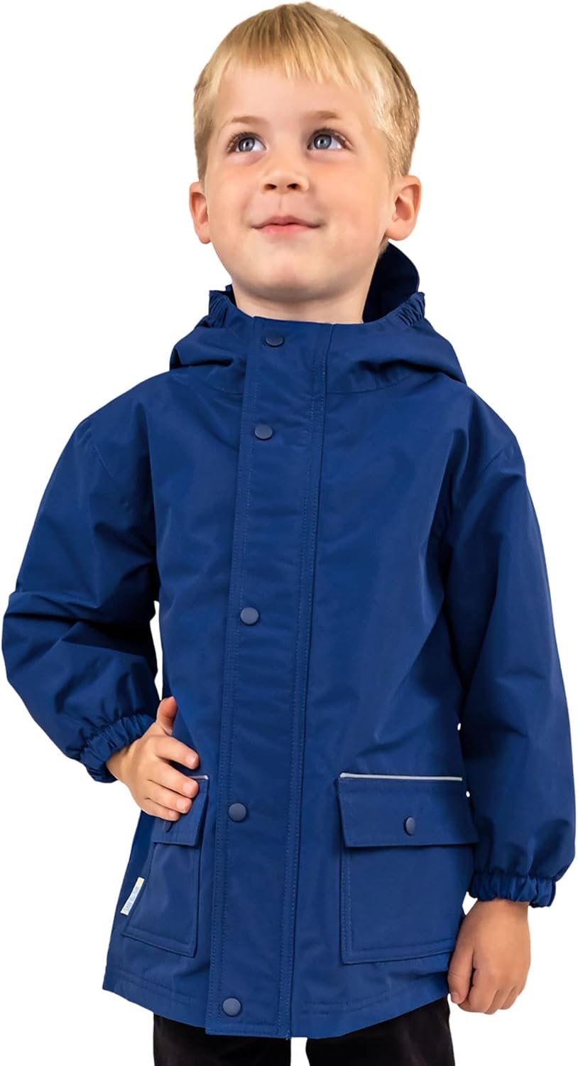 Waterproof Fleece Lined Rain Jacket for Kids by JAN & JUL