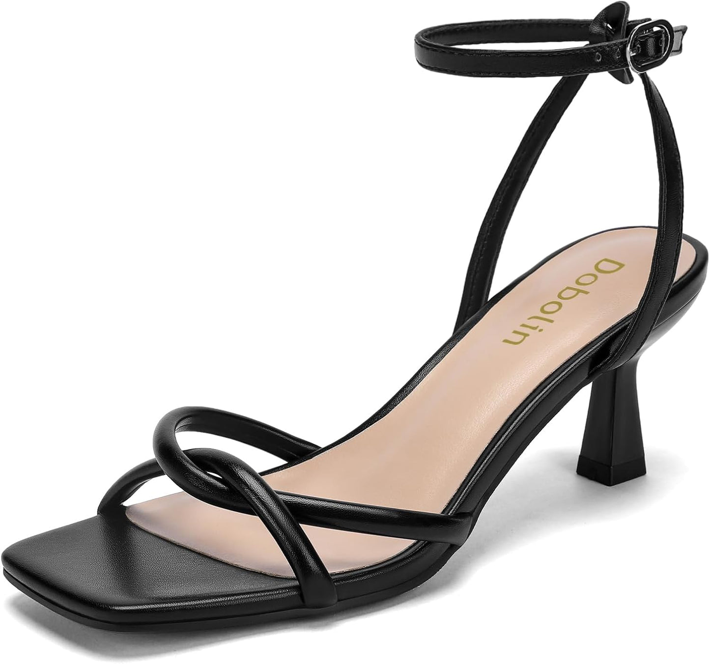 Wide Width Womens Sandals with Square Open Toe for Comfort
