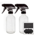8oz Glass Spray Bottles 2pk - Heavy Duty Sprayers