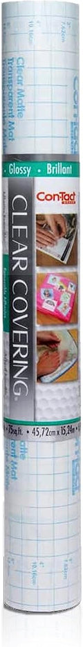 Con-Tact Creative Clear Covering Shelf Liner 18in x 50ft - Privacy