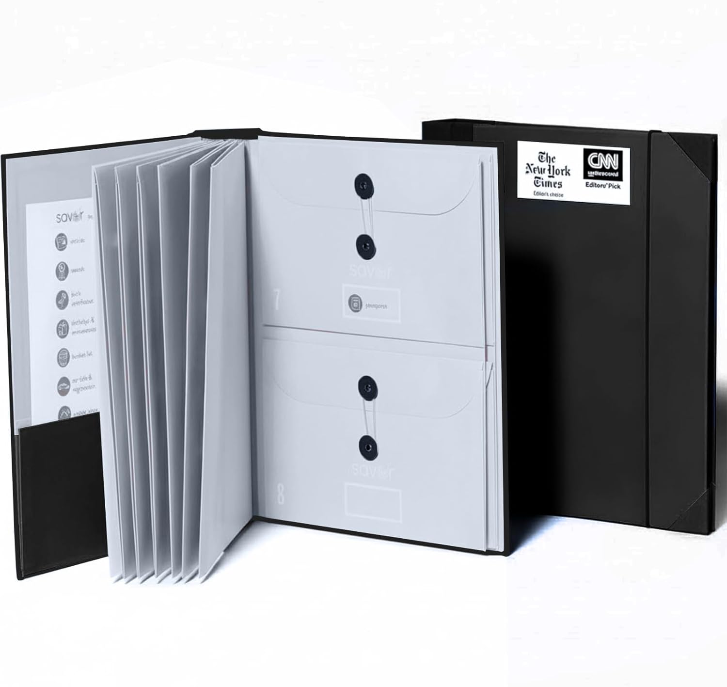 Savor Folio Document Organizer 2025 Edition for Home Organization