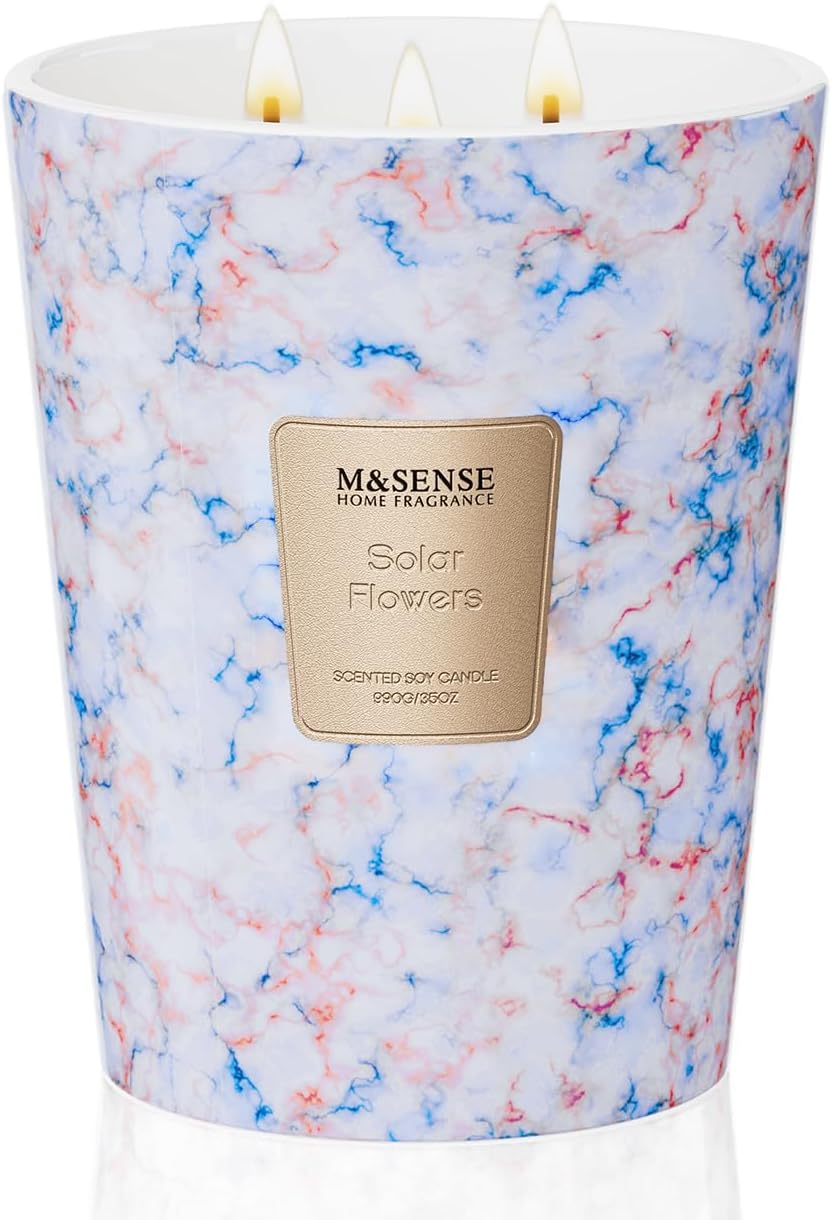 M&SENSE SolarFlowers Scented Candles for Home Relaxation