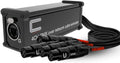 4 Channel 3-Pin XLR Female to Ethercon Cat6 Receiver - Compact Stage