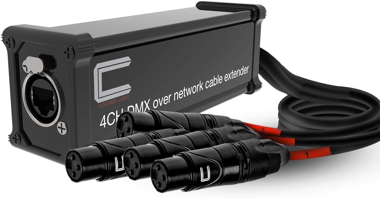 4 Channel XLR to Ethercon Cable for Live Stage and Studio Use