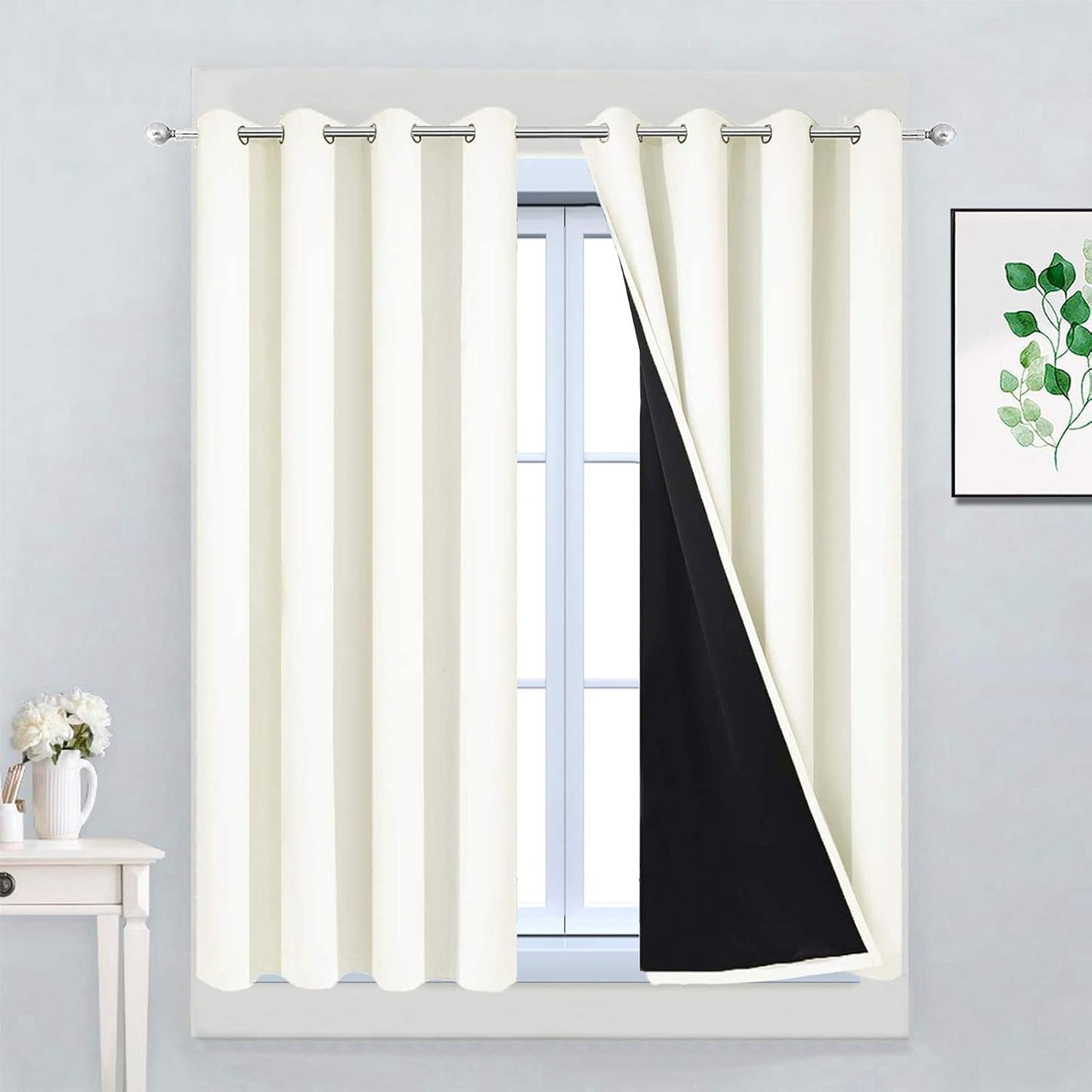 Yakamok 100% Blackout Curtains for Total Light Control and Comfort