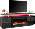 70 in Fireplace TV Stand with 36 in Electric Fireplace - Dual Function