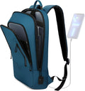 hk Backpack for Men Business Slim Laptop Backpack - USB Charger