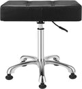 Kaleurrier Heavy Duty Backless Swivel Stool - Extra Wide 21in Seat