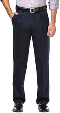 Haggar Premium No Iron Khaki Classic Fit Pleat Front - Comfortable
