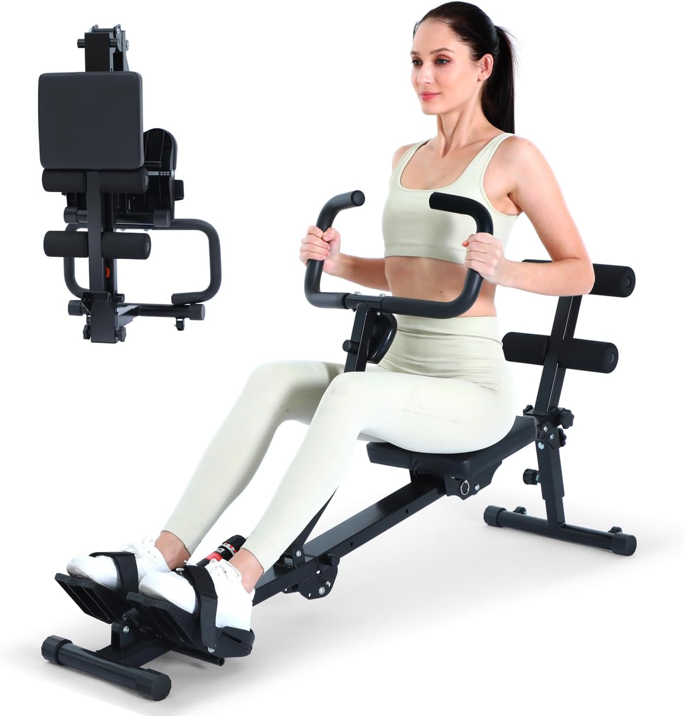 Sportneer Foldable Rowing Machine - 12-Level Resistance