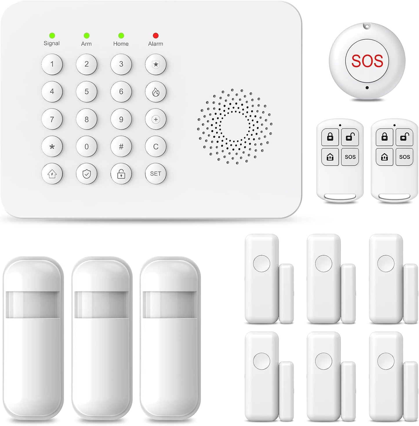 Wireless Home Alarm System with 24/7 Monitoring for Safety