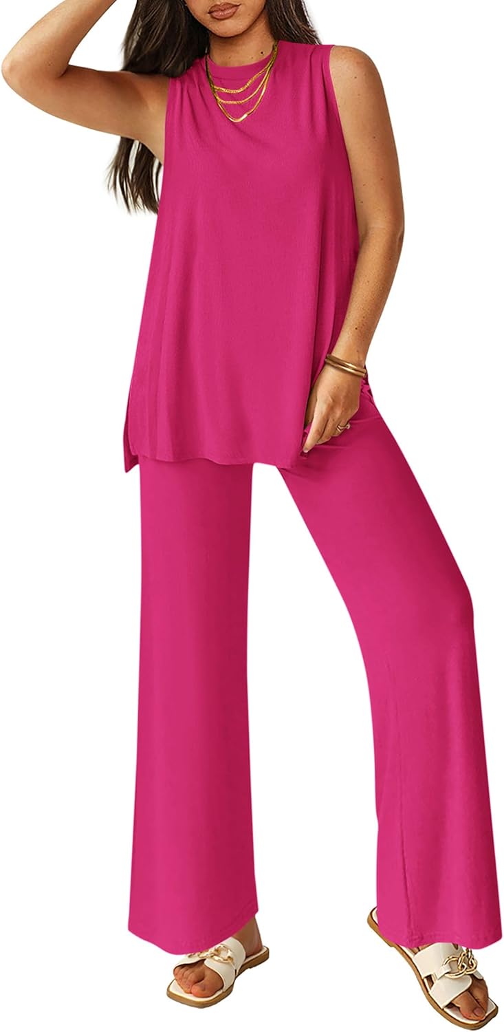PRETTYGARDEN Women's 2 Piece Lounge Set for Summer Comfort