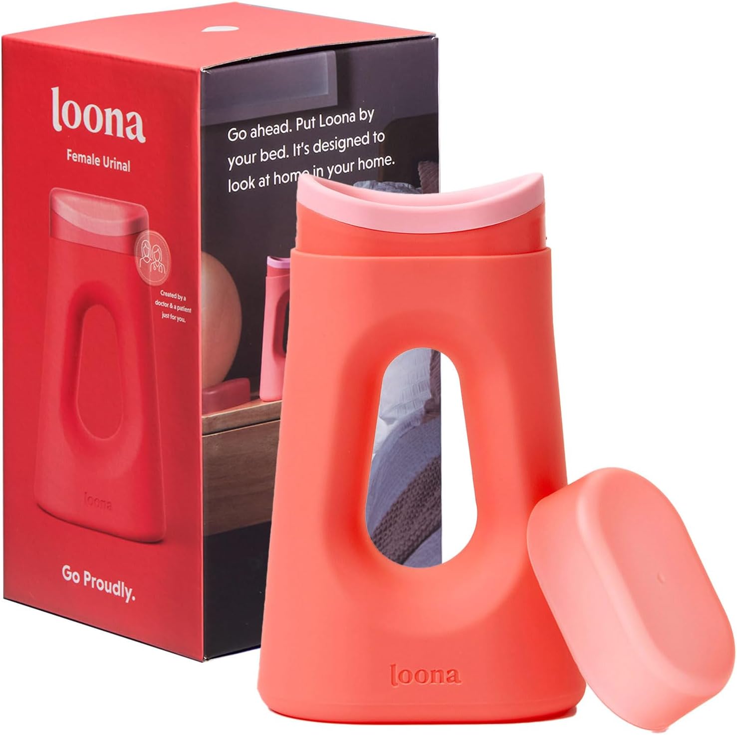 Loona Premium Female Urinal - Quiet, No Splash Design for Women