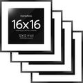 Homeforia 16x16 Picture Frame Black - Gallery Matte Look
