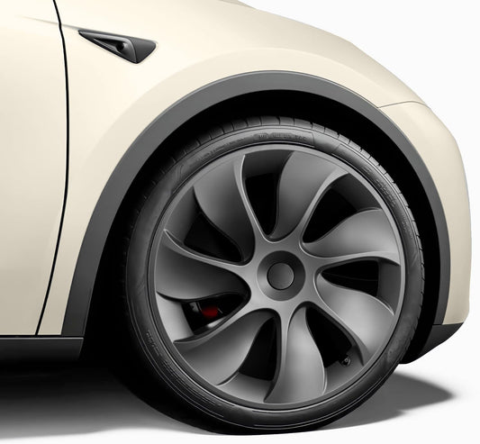 Wheel Covers 19 Inch for Tesla Model Y - Matte Black Hubcaps
