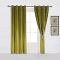 Cherry Home Super Soft Velvet Thermal Blackout Curtain Panel - Moss