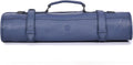 Leather Knife Roll Storage Bag - Expandable 10-Pocket Chef Case