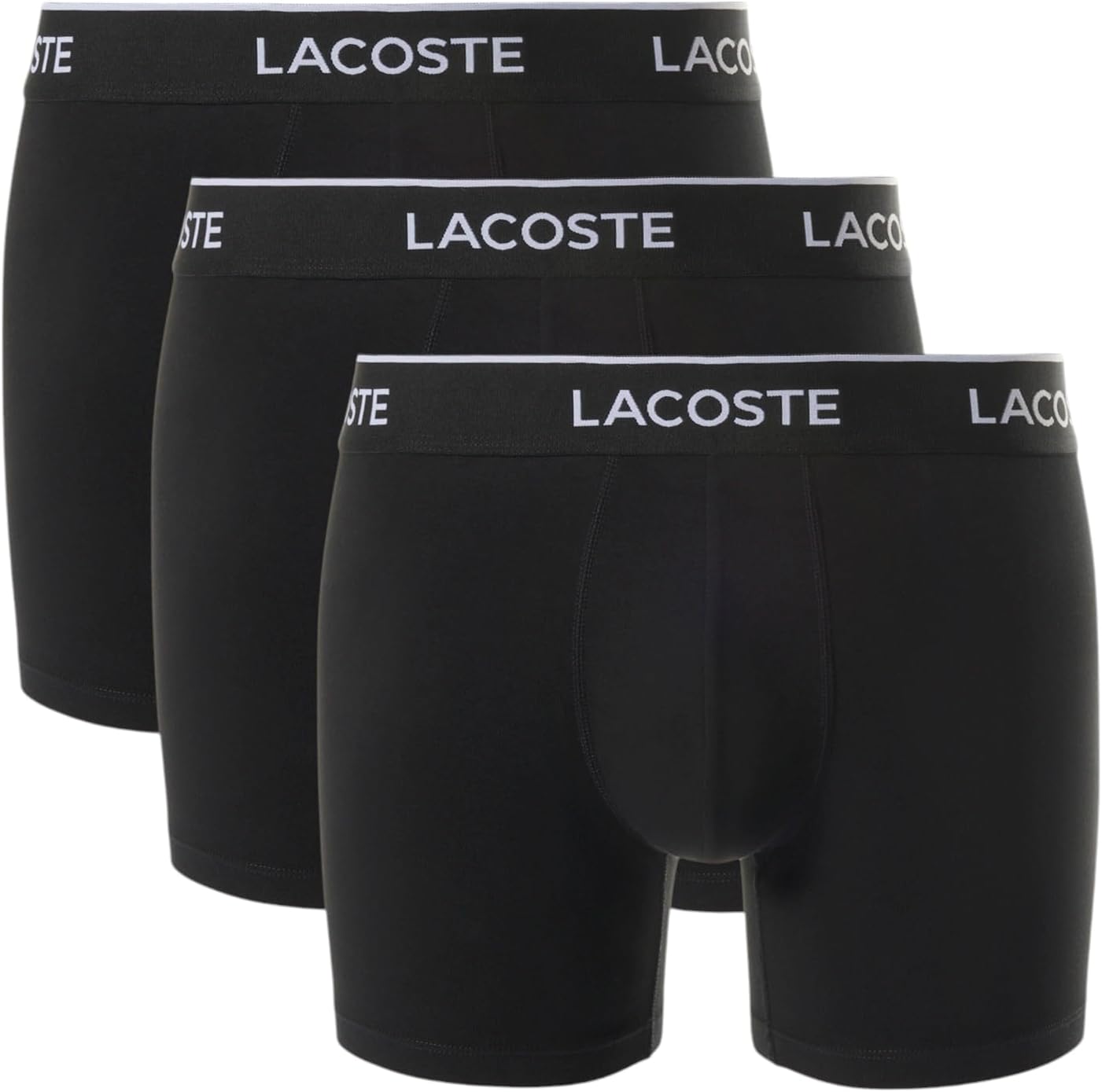 Lacoste Men's 3 Pack Boxer Briefs for Ultimate Comfort and Fit