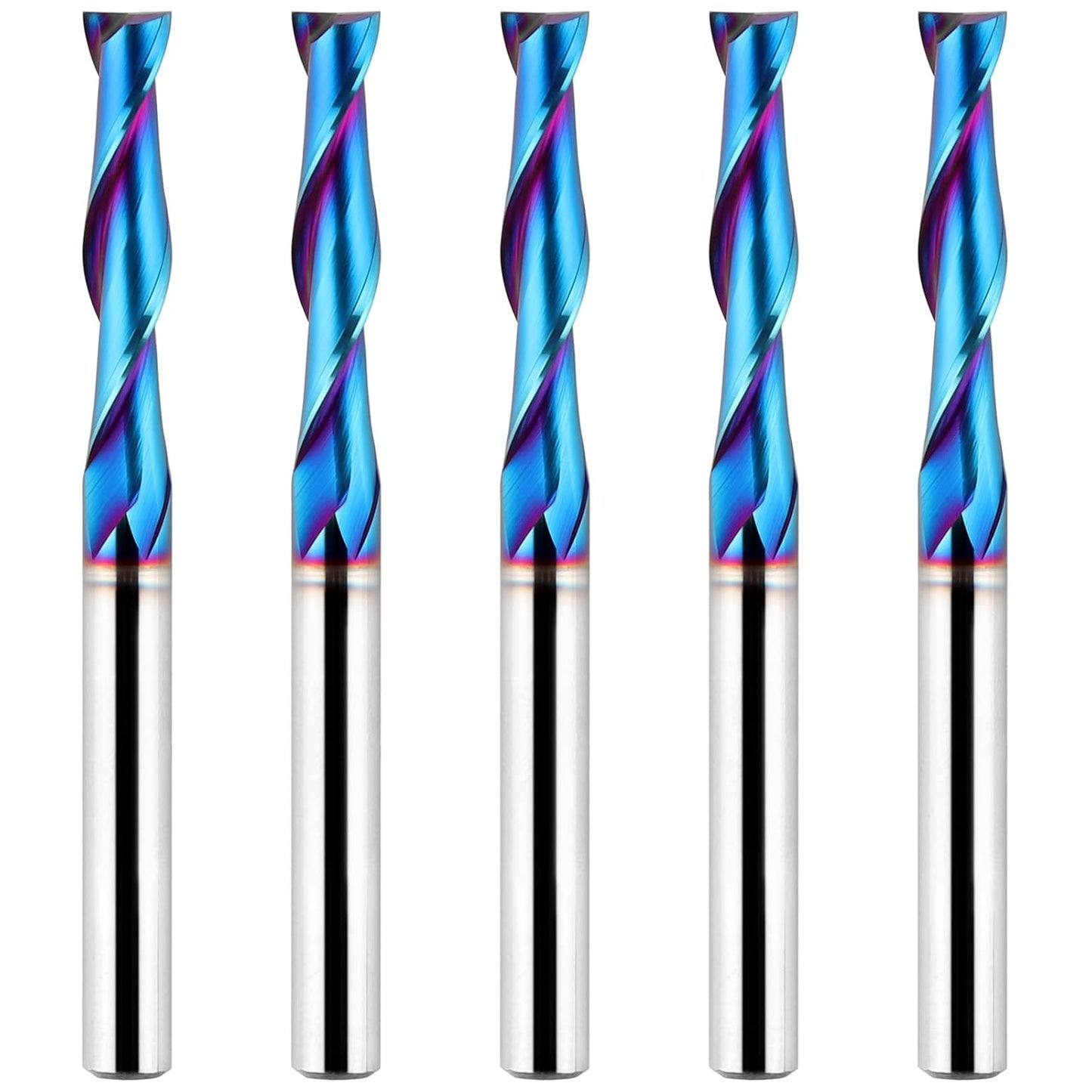 5PCS Upcut Spiral Router Bit Set for Precision Wood Cutting