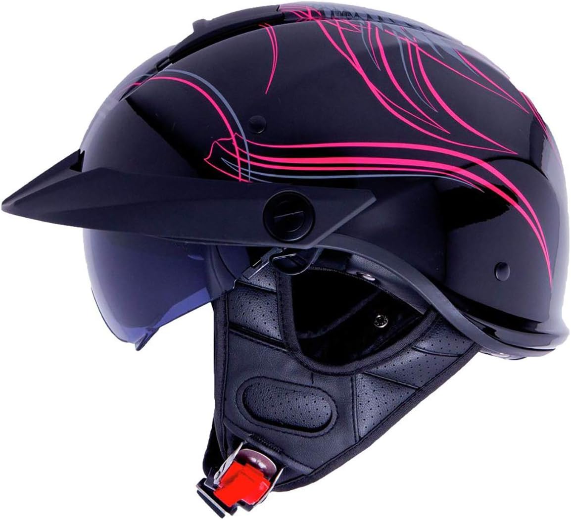 LS2 Helmets Rebellion Motorcycle Half Helmet with Bluetooth Ready