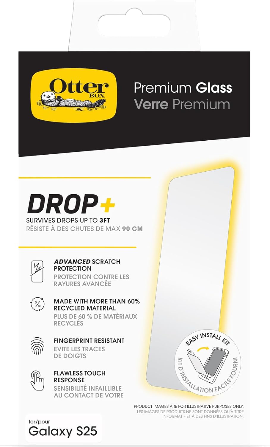 OtterBox Samsung Galaxy S25 S24 Premium Glass Screen Protector