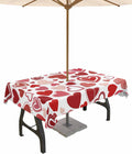 Romantic Heart Outdoor Tablecloth - Spillproof & Stylish!
