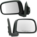 TRQ Driver & Passenger Side Mirror Set Compatible with 1997-2001 Honda