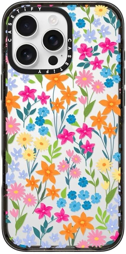 CASETiFY Impact Case for iPhone 16 Pro Max - Bright Spring Flowers