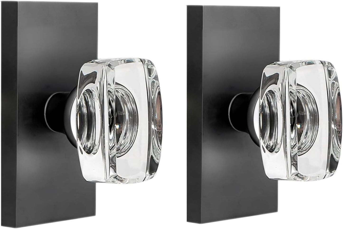 Crystal Glass Dummy Door Knob Interior for Modern Spaces