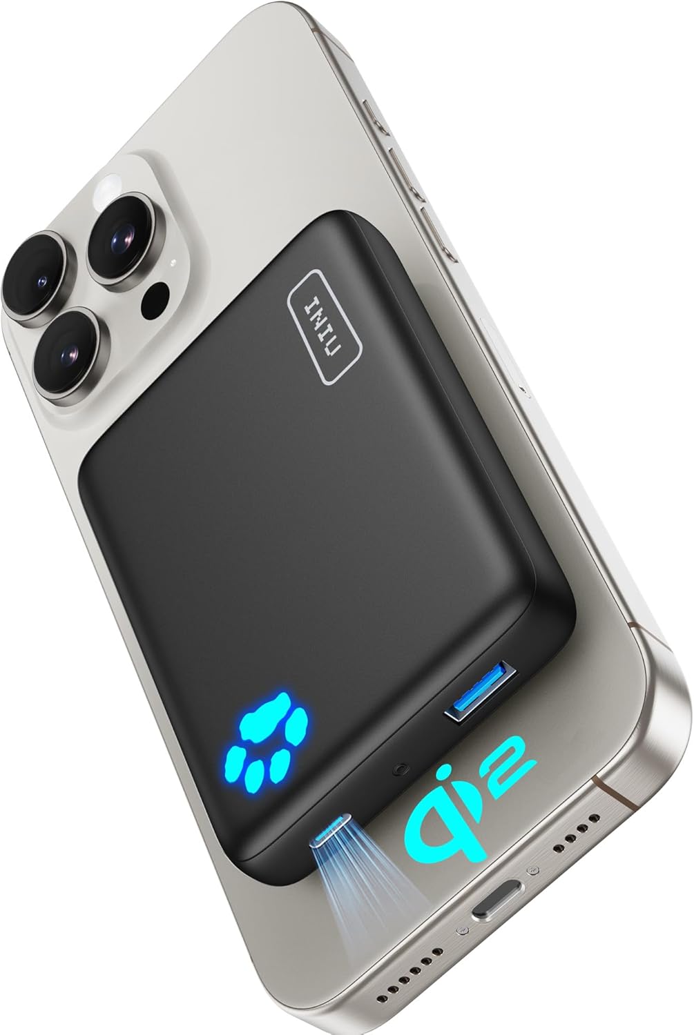 INIU Slim Qi2 10000mAh Magnetic Power Bank