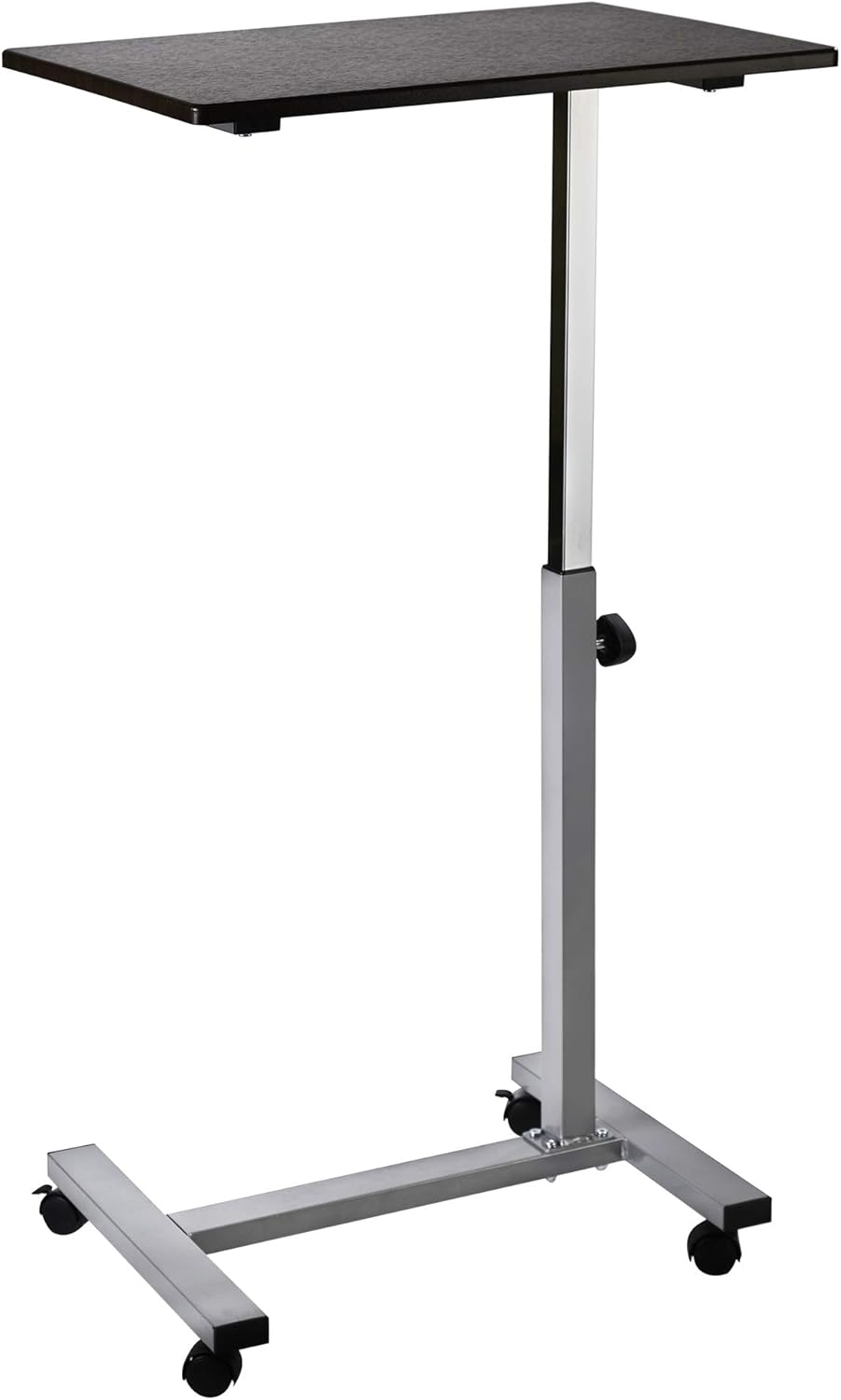 Seville Classics Airlift Height Adjustable Mobile Rolling Laptop Cart