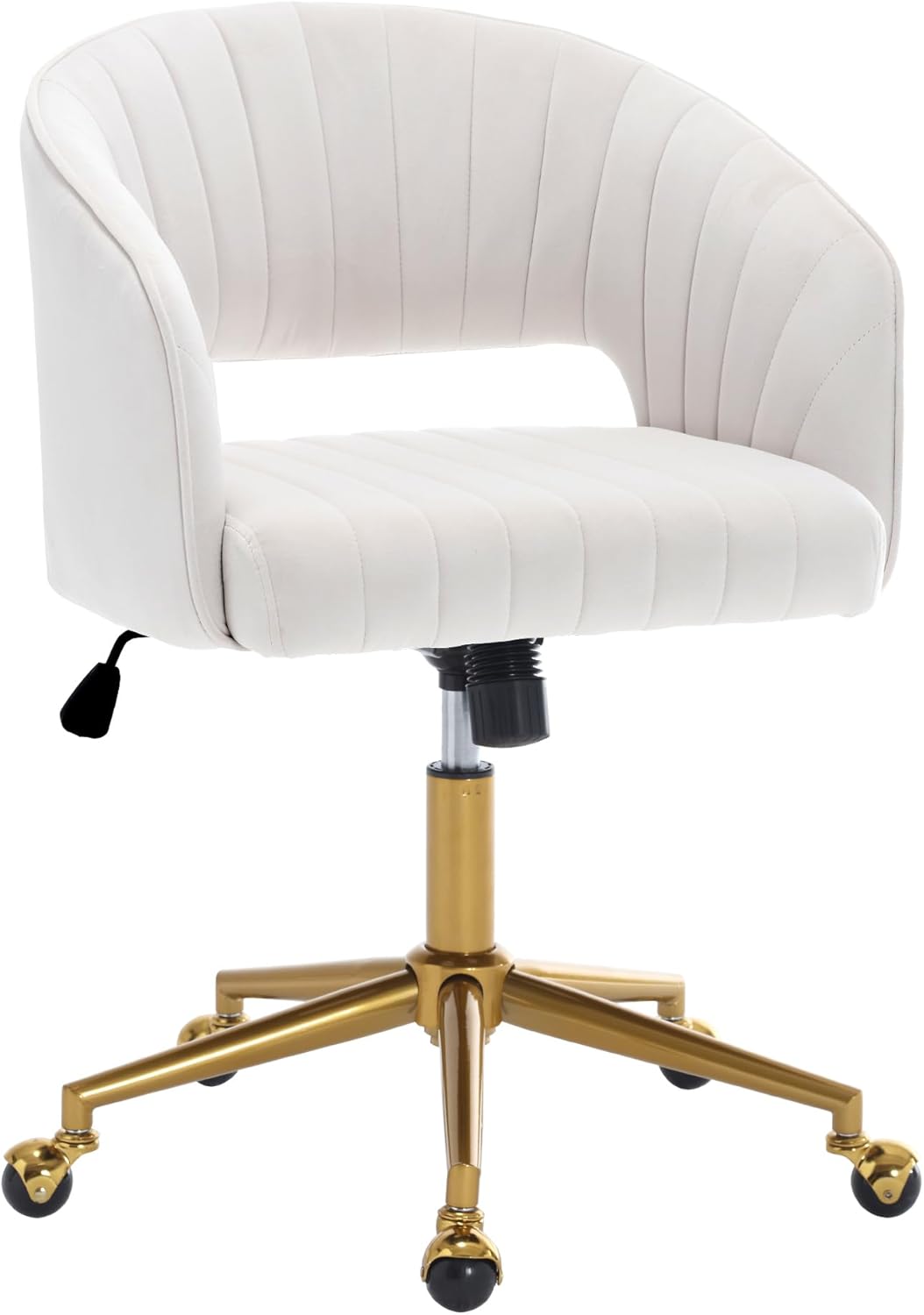 Home Office Swivel Desk Chair with Velvet Comfort and Style