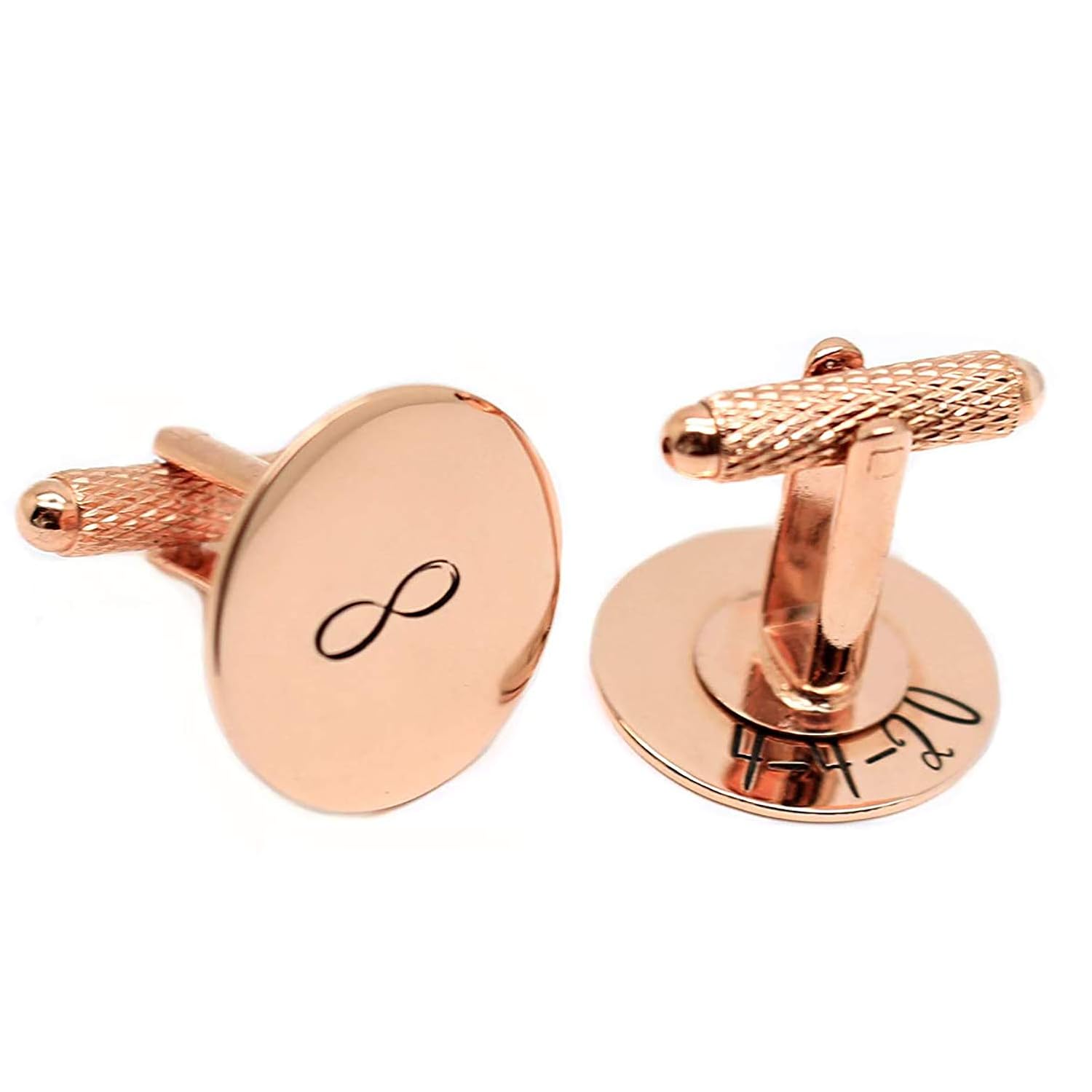 Personalized Copper or Bronze Cufflinks for Special Occasions