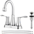 PARLOS Swivel Spout 2-Handle Bathroom Sink Faucet with Pop-up Drain