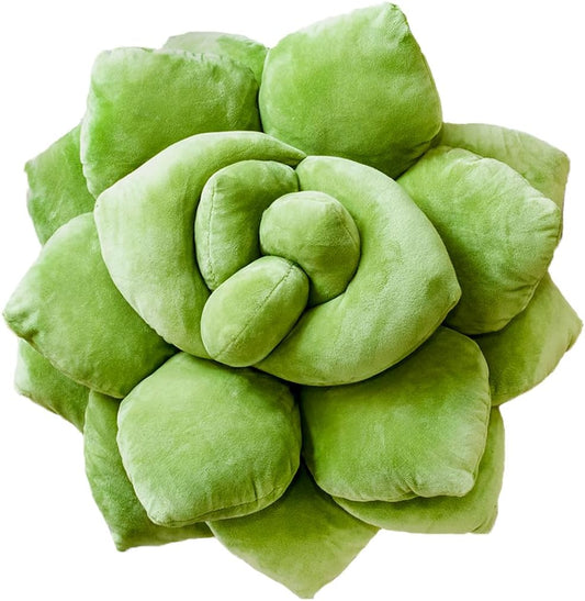 Succulent Pillow 16in Soft 3D Decorative Flower Cushion